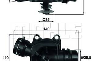 Термостат, OPEL 2.5DTI Omega, 94-03; BMW3, 5, 7, X5, 95-06