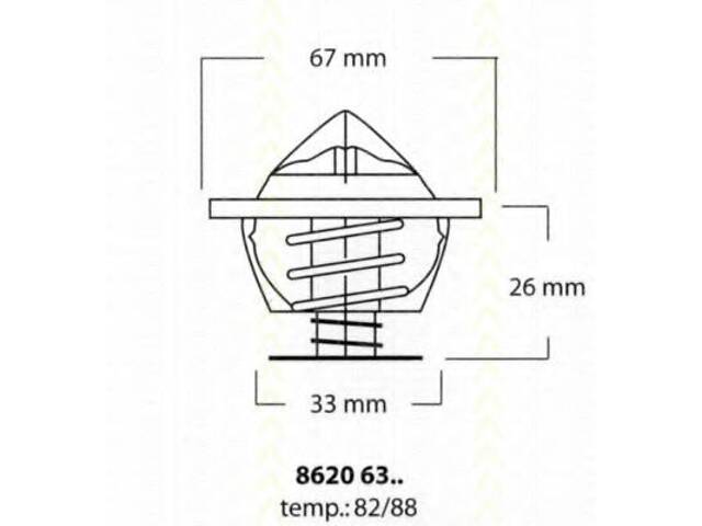 Термостат 80C Bmw/Ford Galaxy/VW Bora,Golf IV,Passat,T IV 2.3-2.8 V6 97/08-