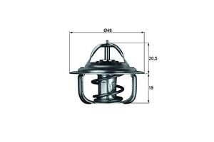 Термостат DAEWOO NEXIA / VW GOLF (17) / OPEL COMBO (71_) / VW POLO (86C, 80) 1973-2009 г.