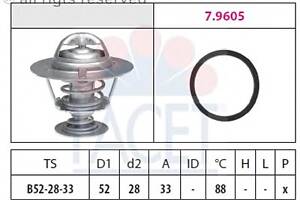 Термостат Jumper/Boxer 2.2HDi 06-/Mondeo III 2.0-2.2 TDCi/Transit 2.2 TDCi 06- (52x27.7x32; 88C)