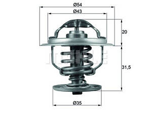 Термостат MAHLE TX10987D