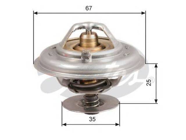 Термостат, охолоджуюча рідина GATES TH14387G1 на AUDI V8 седан (44_, 4C_)