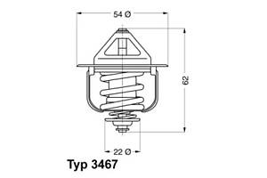 Термостат Opel Astra F Combo Corsa B Vectra A B