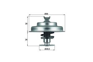 Термостат PEUGEOT J9 / RENAULT 18 / PEUGEOT 205 / CITROEN C15 / CITROEN VISA 1975-2006 г.