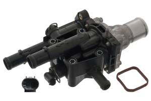 Термостат с корпусом, уплотнением и термовыключателем на Astra H, Corsa D, Corsa E, Insignia A, Meriva, Zafira B