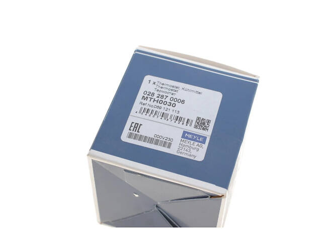 Термостат системи охолодження 0282870006 MEYLE MEYLE 028 287 0006 Audi 100, A6, 80; Volkswagen Passat, LT, Transporter, - Фото 3