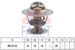 Термостат Transit/A4/A6/Golf 1.6-2.9 DI/TD/TDCI 86- (88 C)