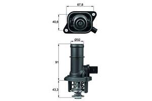 Термостат VW POLO (6V5) / VW BORA (1J6) / AUDI A3 (8L1) / VW GOLF (1J5) 1993-2013 г.