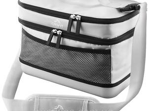 Термосумка для пікніка, ланчбокс із жорстким дном Crivit 12L сіра