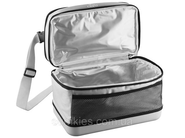 Термосумка для пікніка, ланчбокс із жорстким дном Crivit 12L сіра - Фото 6