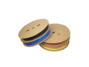 Термоусадкова трубка CHFK30,0 мм, робоча температура: від -50 °C до + 125 °C, синя, 25 мм, рулон