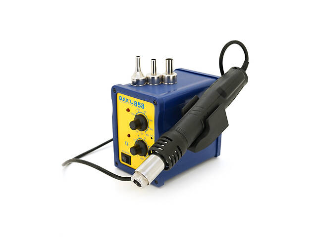 Термоповітряна паяльна станція BAKKU BK 858 цифрова індикація, фен (138*100*150) - Фото 3