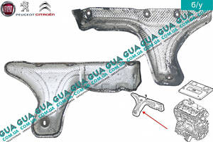 Термозахист випускного колектора (термозахисний екран) 55021766 Citroen/СІТРОЕН JUMPER III 2006-/ДЖАМПЕР 3, Peuge