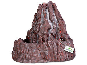 Тераріум Декорація фонтан Terrario Volcano Fountain 22x23x21см