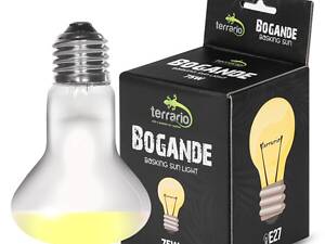 Террариумная лампа точечного нагрева UVA Terrario Bogande Basking Sun Light для рептилий, 75W