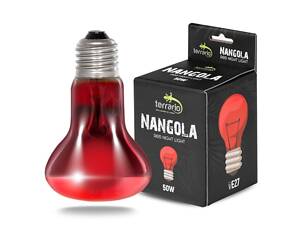Terrario Инфракрасная лампа Terrario Nangola Red Night Light для рептилий, 50W