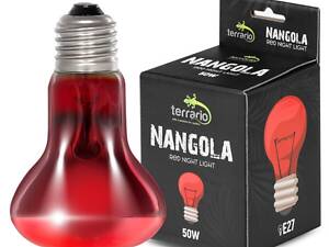 Terrario Инфракрасная лампа Terrario Nangola Red Night Light для рептилий, 50W