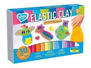 Тесто для лепки Lovin Elastic Clay 70141 30 цветов