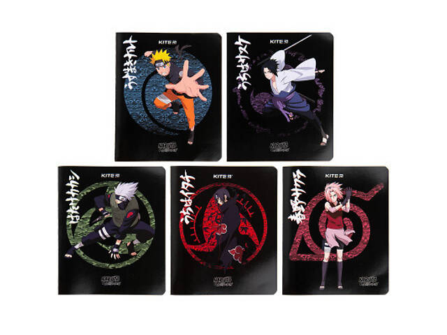 Зошит Kite Naruto 48 аркушів, клітинка (NR23-259) - Фото 1