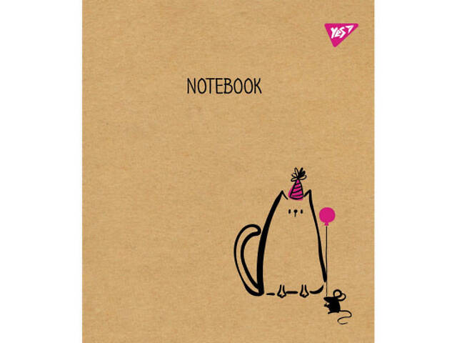 Зошит Yes А5 Sketch Animal Крафт 12 аркушів в лінію (765070) - Фото 1