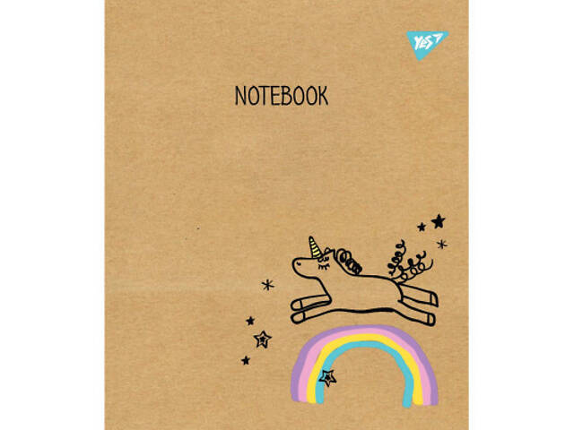 Зошит Yes А5 Sketch Animal Крафт 12 аркушів в лінію (765070) - Фото 2