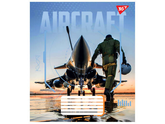 Зошит Yes Aircraft 60 аркушів клітинка (767137) - Фото 2