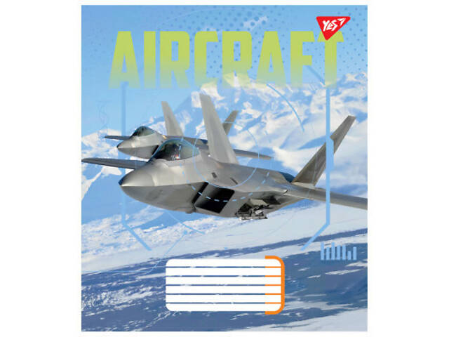 Зошит Yes Aircraft 60 аркушів клітинка (767137) - Фото 4