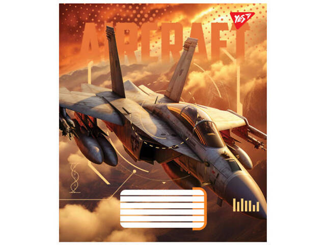 Зошит Yes Aircraft 60 аркушів клітинка (767137) - Фото 6