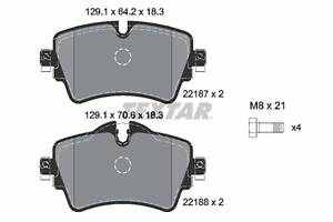 TEXTAR 2218701 Колодки гальмівні (передні) BMW 2 (F45/F46) 14- (Lucas) Q+