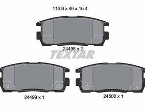 TEXTAR 2449801 Тормозные колодки (задние) Opel Antara A/Chevrolet Captiva 06- Q+