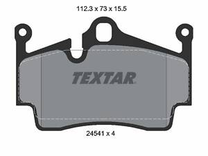 TEXTAR 2454101 Колодки гальмівні (задні) Porsche 718/911/Boxster/Cayman 2.0-4.0 01-