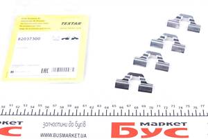TEXTAR 82037300 Планка суппорта (переднего/заднего) прижимная (к-кт) Peugeot Partner 1.4-2.0HDi 00- (TRW/Lucas)