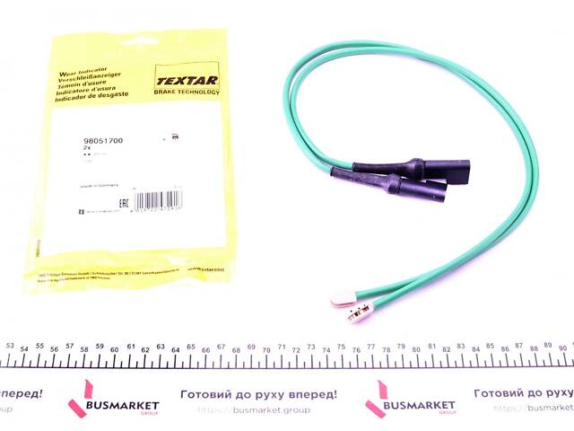 TEXTAR 98051700 Датчик зносу гальмівних колодок (задніх) Ford Transit 2.2TDCi 13- (к-кт 2шт) - Фото 1
