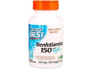 Тиамин Doctor's Best Benfotiamine with BenfoPure 150 mg 120 Veg Caps