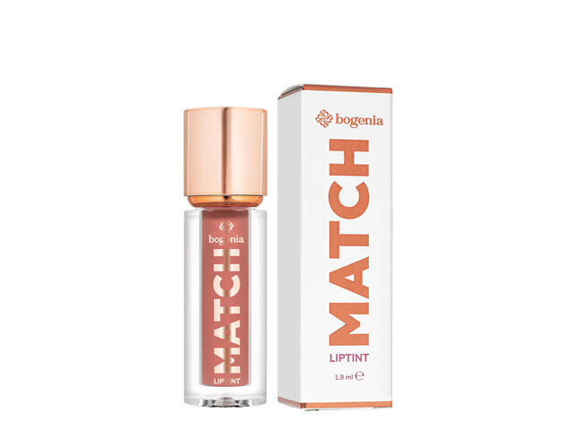Тинт для губ Match Lip Bogenia Tint (BG714), 002 Розово-коричневый