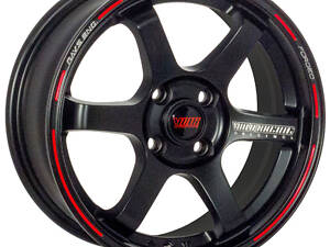 Титани R15 на Lanos, Aveo, Opel. ALLANTE-T1636 DB/T/R R15*6.5J PCD4*100 ET35 DIA 67.1. Накладки. Без передоплат