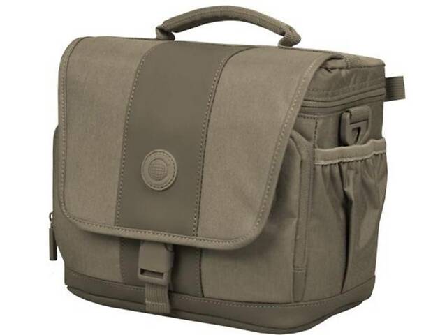 Тканевая сумка наплечная для фотокамеры Continent бежевая - Фото 1