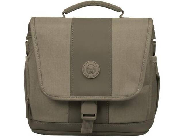 Тканевая сумка наплечная для фотокамеры Continent бежевая - Фото 2