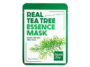 Тканевая маска для лица FarmStay Real Tea Tree увлажняющая с экстрактом чайного дерева 23 мл