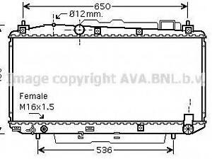 TOA2348 AVA Радиатор охлаждения TOYOTA RAV 4 MK II (2000) RAV 4 2.0 D4D AVA QUALITY COOLING TOA2348 на TOYOTA RAV 4 Mk