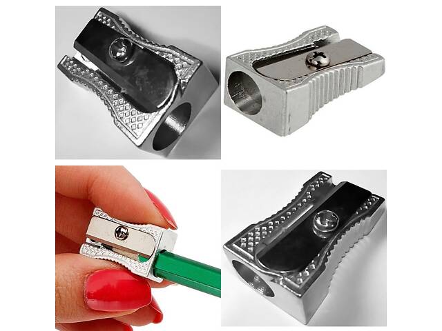 Точилка металлическая для карандашей Buromax BM.4730-24. - Фото NaN