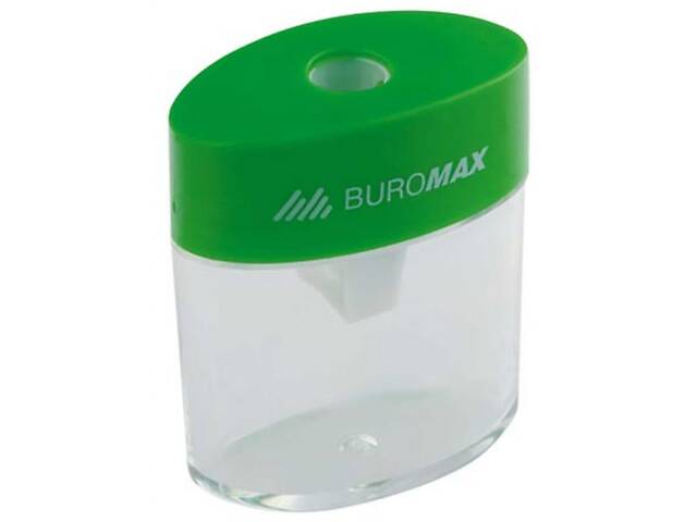 Точилка Buromax with a container, plastic (mixed colors) (BM.4752) - Фото 1