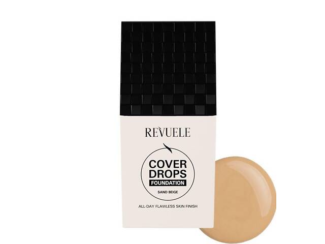 Тональная основа под макияж Revuele Cover Drops тон Бежевый, 35 мл
