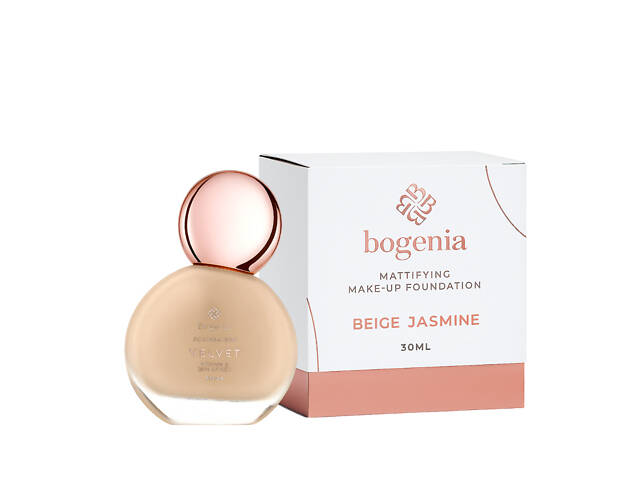 Тональная основа с матирующим эффектом Bogenia Velvet 30 мл BG602 № 005