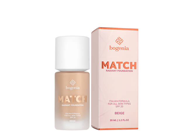 Тональный крем для лица Bogenia Match Radiant Foundation (BG609) , 003 Beige Бежевый