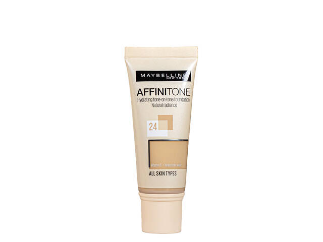 Тональный крем для лица Maybelline New York Affinitone, № 24 Золотисто Бежевый