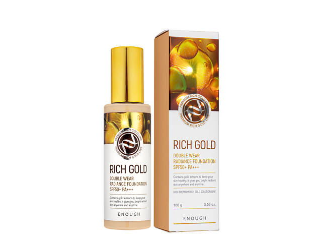 Тональный крем Enough Rich Gold Double Wear Radiance 100 мл № 21 Бежевый