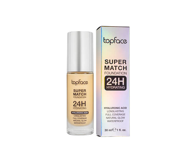 Тональный крем topface Super Match 24H Foundation водостойкий PT475 , 005 Golden Vanilla/Песочный светлый