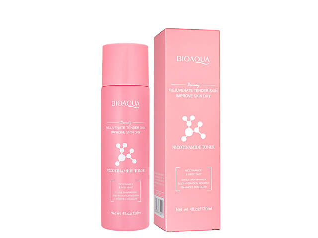 Тонер для лица увлажняющий Bioaqua Nicotinamide Toner, 120 мл