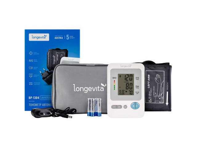 Тонометр Longevita Авт.вимір.артер.тиску LONGEVITA BP-1304 Авт.вимір.артер.тиску (BP-1304) - Фото 1